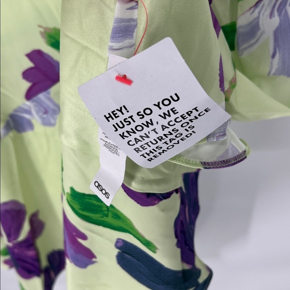 ASOS NWT Floral Long Sleeve maxi Dress size 6 - Picture 3 of 6